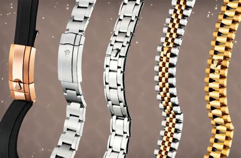 rolex band types|rolex type watch bands.